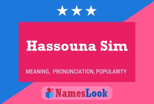 Póster del nombre Hassouna Sim