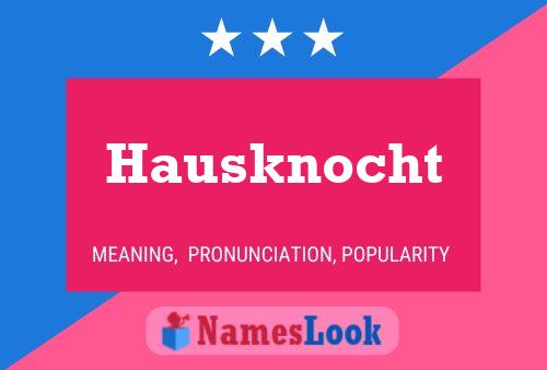 Póster del nombre Hausknocht