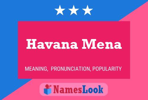 Póster del nombre Havana Mena