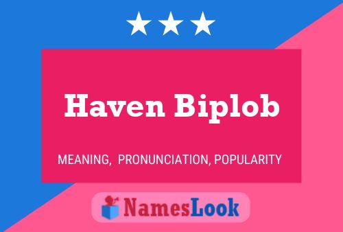 Póster del nombre Haven Biplob