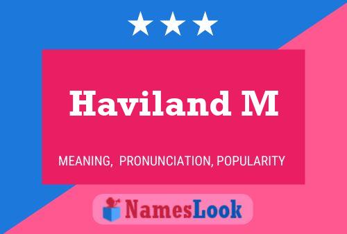 Póster del nombre Haviland M