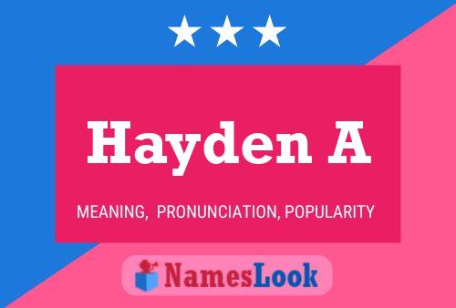 Póster del nombre Hayden A