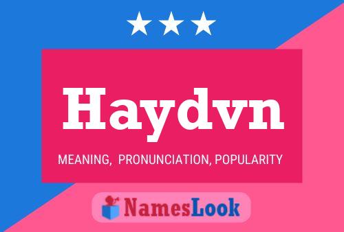 Póster del nombre Haydvn