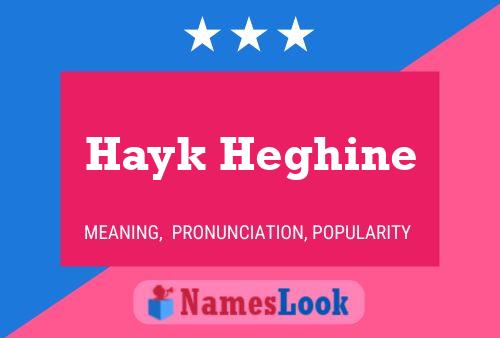 Póster del nombre Hayk Heghine