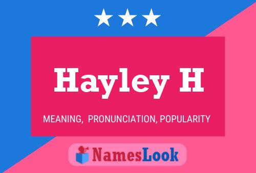 Póster del nombre Hayley H