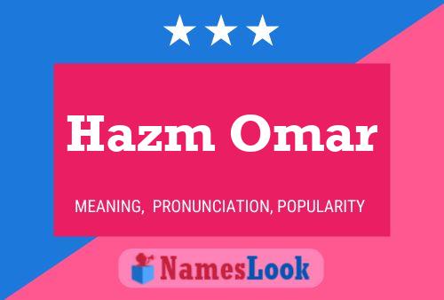 Póster del nombre Hazm Omar