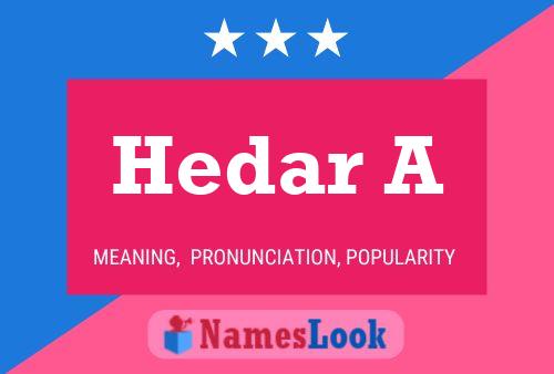 Póster del nombre Hedar A