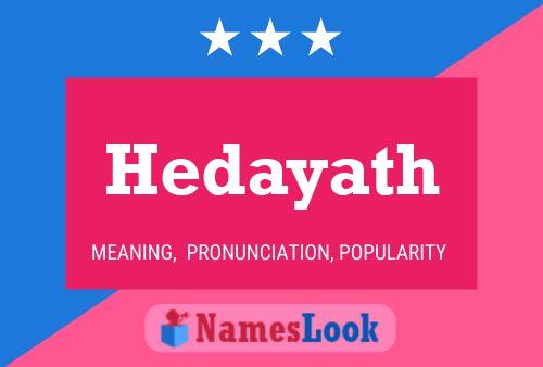 Póster del nombre Hedayath