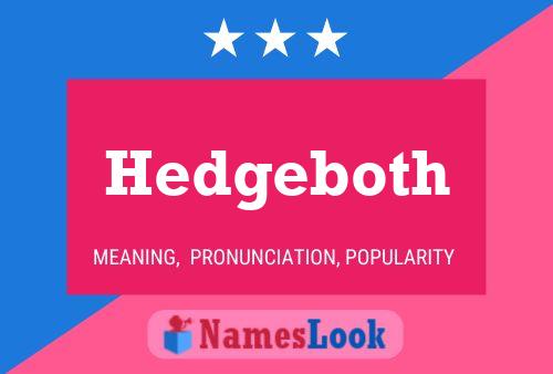 Póster del nombre Hedgeboth