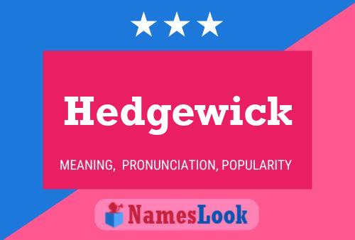 Póster del nombre Hedgewick