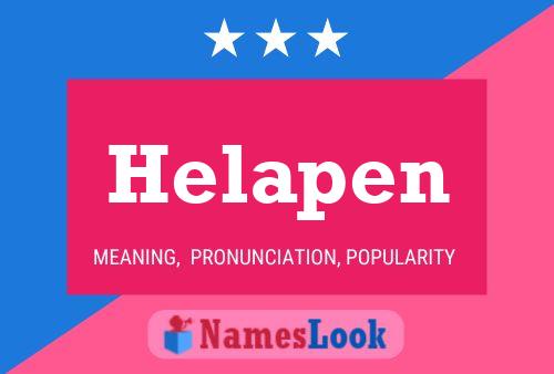 Póster del nombre Helapen