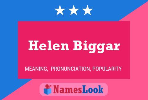 Póster del nombre Helen Biggar