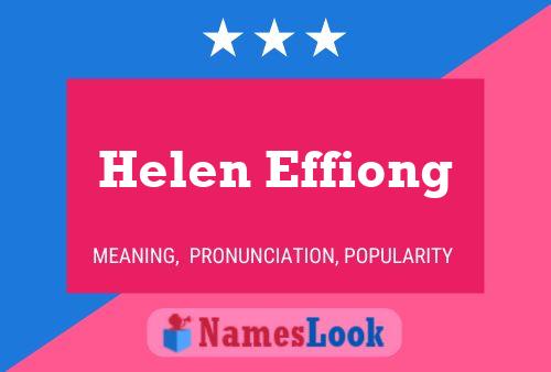 Póster del nombre Helen Effiong