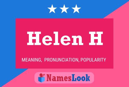 Póster del nombre Helen H