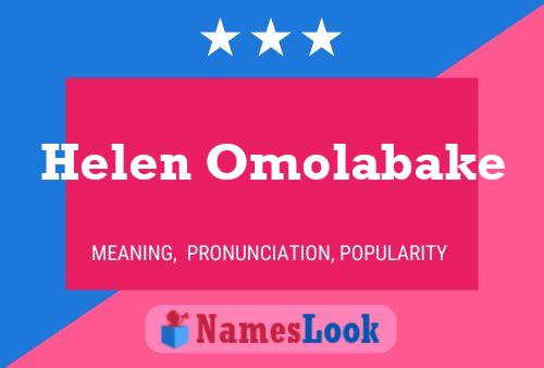 Póster del nombre Helen Omolabake