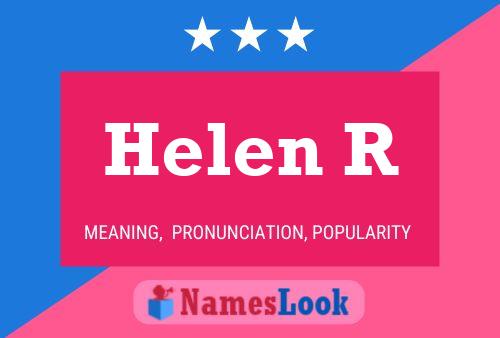 Póster del nombre Helen R