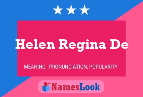 Póster del nombre Helen Regina De