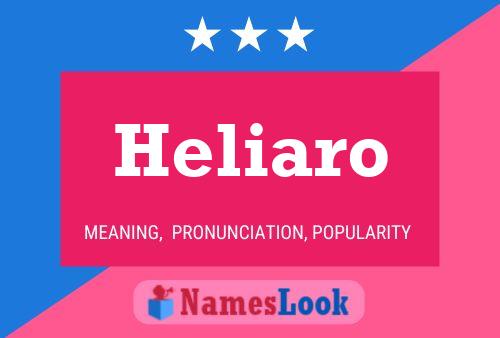 Póster del nombre Heliaro