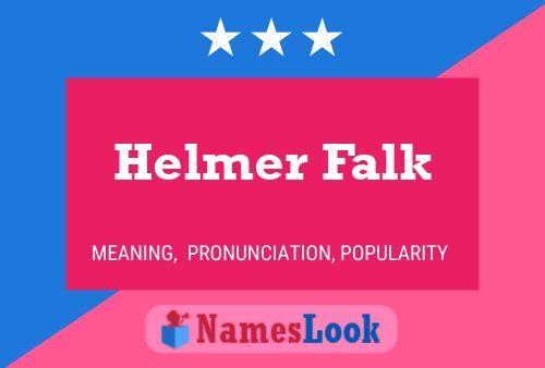 Póster del nombre Helmer Falk