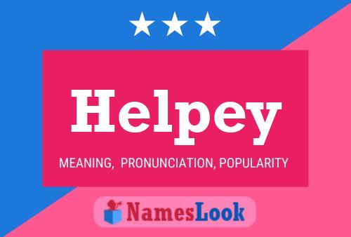 Póster del nombre Helpey