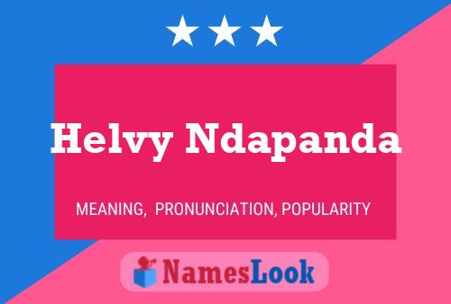 Póster del nombre Helvy Ndapanda