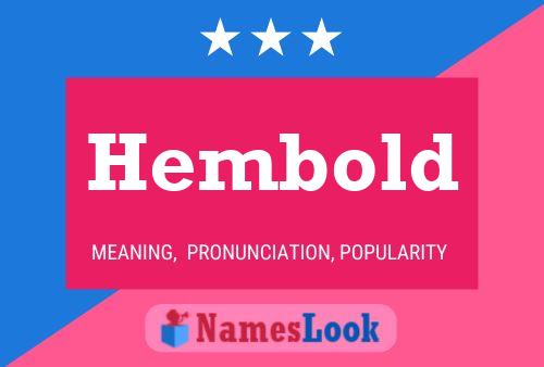 Póster del nombre Hembold