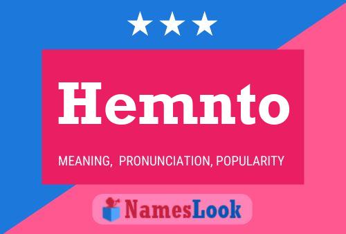 Póster del nombre Hemnto