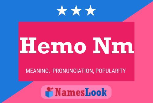 Póster del nombre Hemo Nm