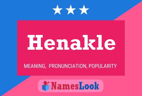 Póster del nombre Henakle