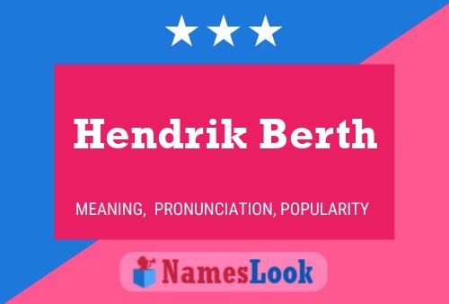 Póster del nombre Hendrik Berth