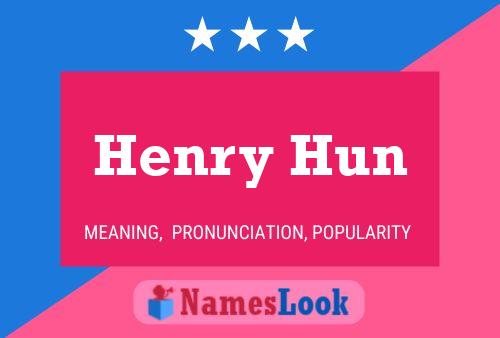 Póster del nombre Henry Hun