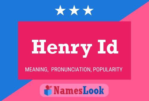 Póster del nombre Henry Id