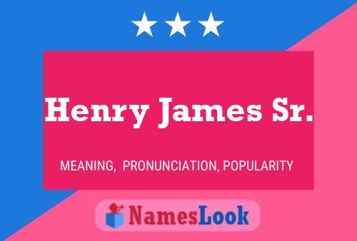 Póster del nombre Henry James Sr.