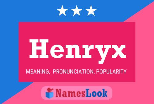 Póster del nombre Henryx