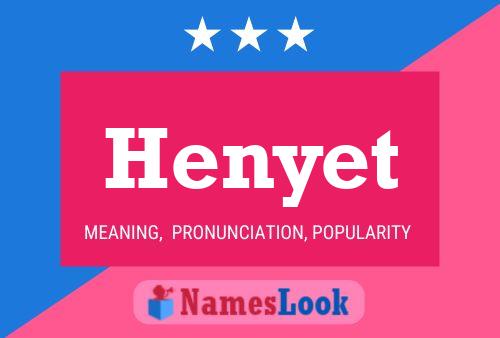 Póster del nombre Henyet