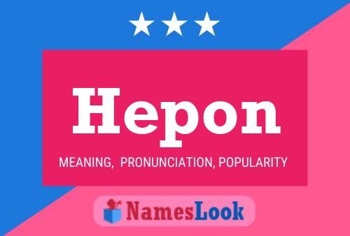 Póster del nombre Hepon