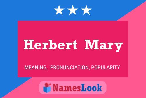 Póster del nombre Herbert  Mary