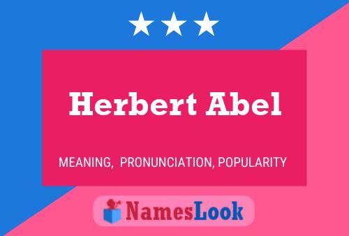 Póster del nombre Herbert Abel