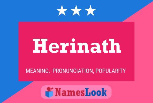 Póster del nombre Herinath