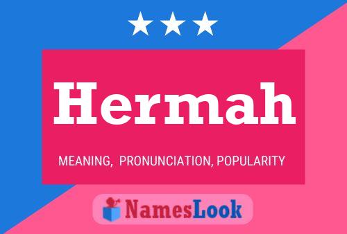 Póster del nombre Hermah