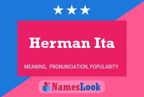 Póster del nombre Herman Ita