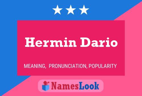 Póster del nombre Hermin Dario