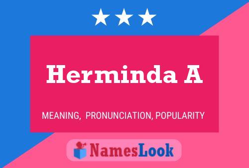 Póster del nombre Herminda A