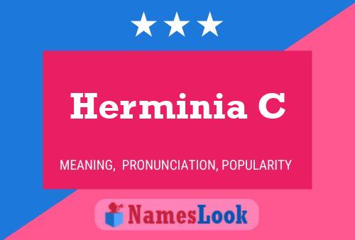 Póster del nombre Herminia C