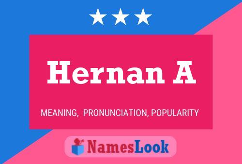 Póster del nombre Hernan A