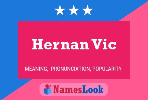 Póster del nombre Hernan Vic