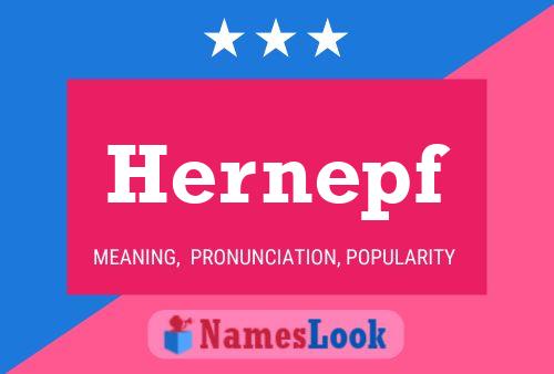 Póster del nombre Hernepf