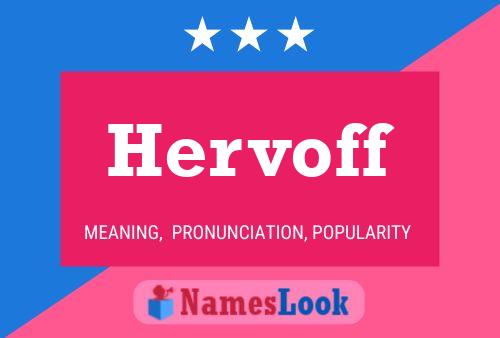 Póster del nombre Hervoff