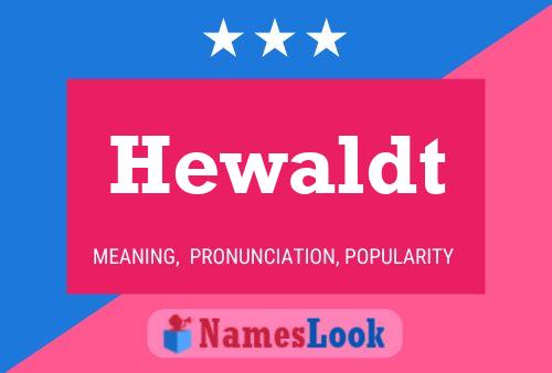 Póster del nombre Hewaldt