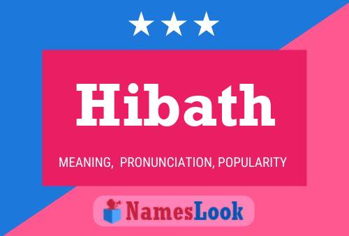 Póster del nombre Hibath